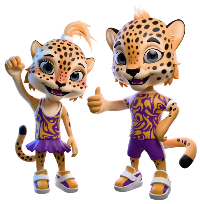Babir and Leyla - Official Mascots of CIS Games 2025 representing Azerbaijan's cultural heritage