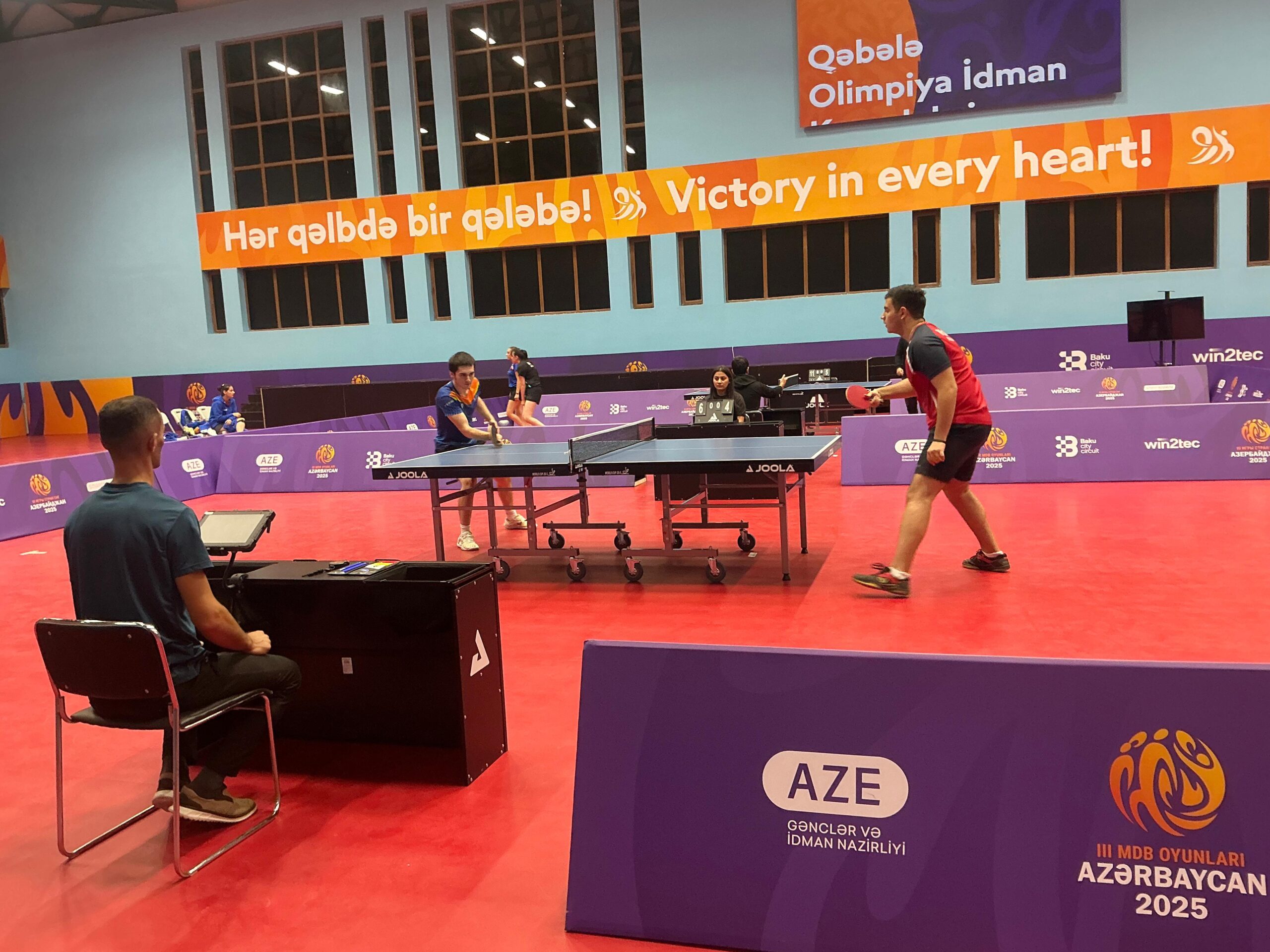 Qəbələdə stolüstü tennis üzrə III MDB Oyunlarının test yarışı keçirildi