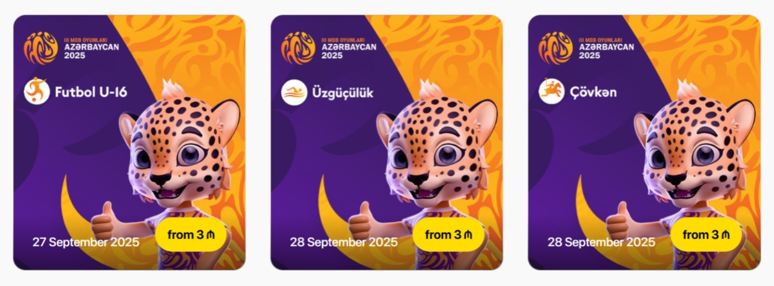 III MDB Oyunları çərçivəsində keçiriləcək yarışlara biletlərin satışı başlayıb